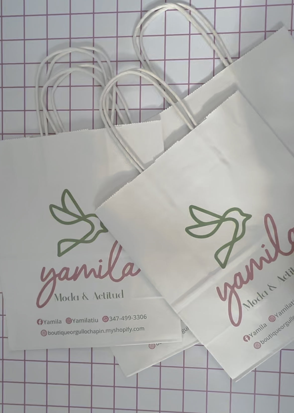 White Kraft Medium Bag