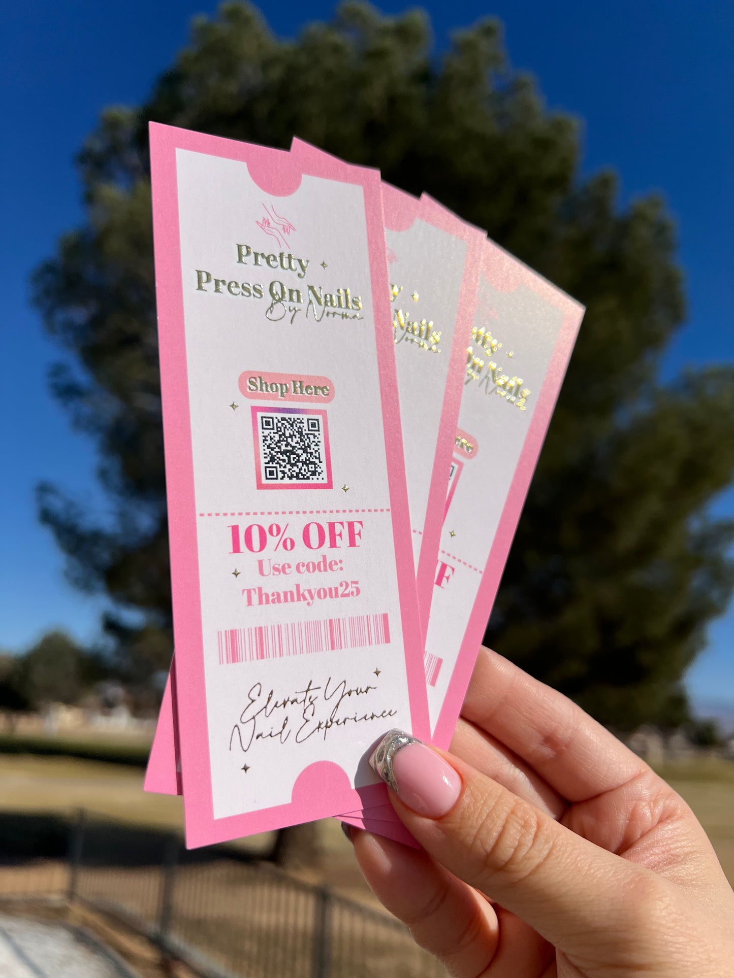 Ticket Raised Foil cards