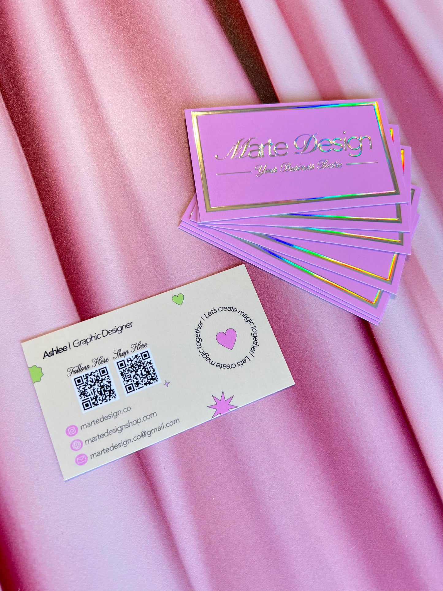 Luxury Velvet Raised Foil Business cards